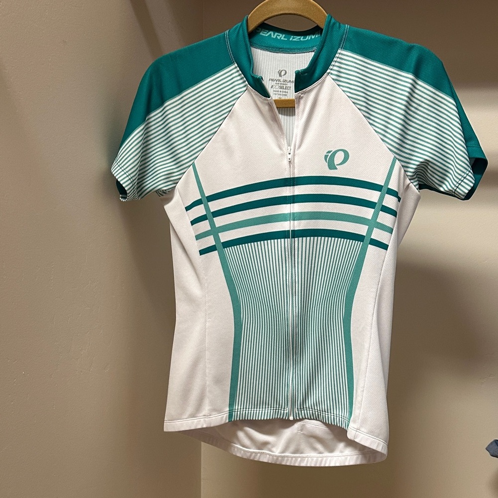 Pearl Izumi Teal and White Women's Jersey